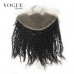 Afro Kinky Curly 3b 3c 13x6 Lace Frontal  Virgin Brazilian Human Hair Ear To Ear Lace Frontal Pre Plucked Natural Hair line with Baby Hair
